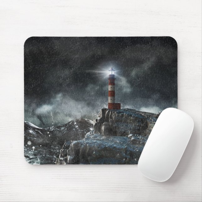Mousepad Faróis | Farol na tempestade (Com mouse)