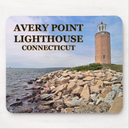 Mousepad Farol Avery Point, Bloco de Mouse de Connecticut