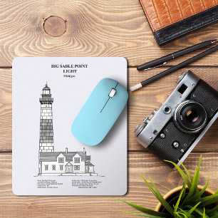 Mousepad Farol Big Sable Point - Michigan - BD