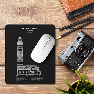 Mousepad Farol Big Sable Point - Michigan – PD