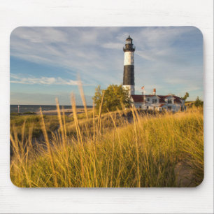 Mousepad Farol Big Sable Point no Lago Michigan
