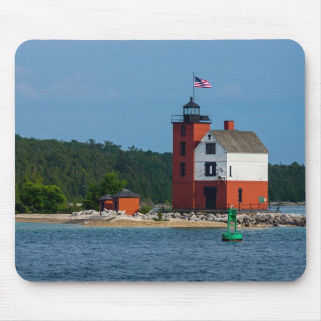 Mousepad Farol da Ilha Round (Frente)