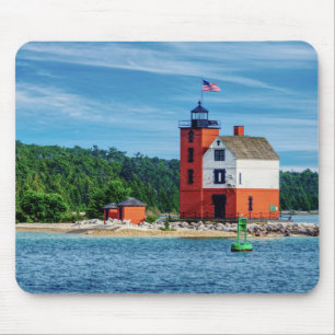 Mousepad Farol da Ilha Round