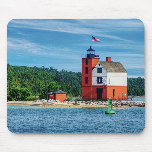 Mousepad Farol da Ilha Round (Frente)