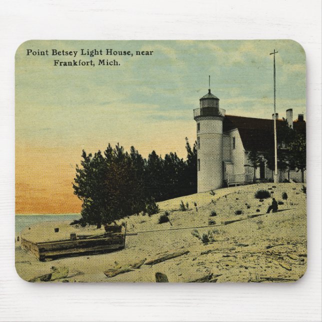 Mousepad Farol de Betsey do ponto perto de Frankfort (Frente)