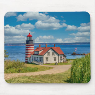 Mousepad Farol de Cabeça de Oeste, Lubec, Maine