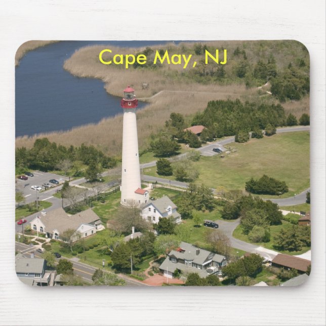 Mousepad Farol de Cape May, Cape May, NJ (Frente)