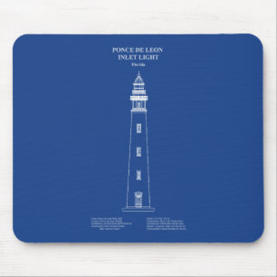 Mousepad Farol de entrada Ponce de Leon - Flórida - AD