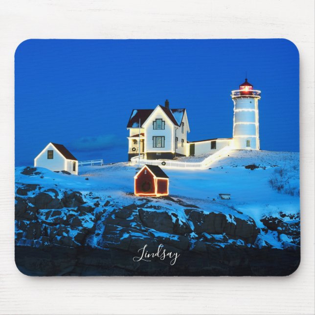 Mousepad Farol de Holiday Nubble (Frente)