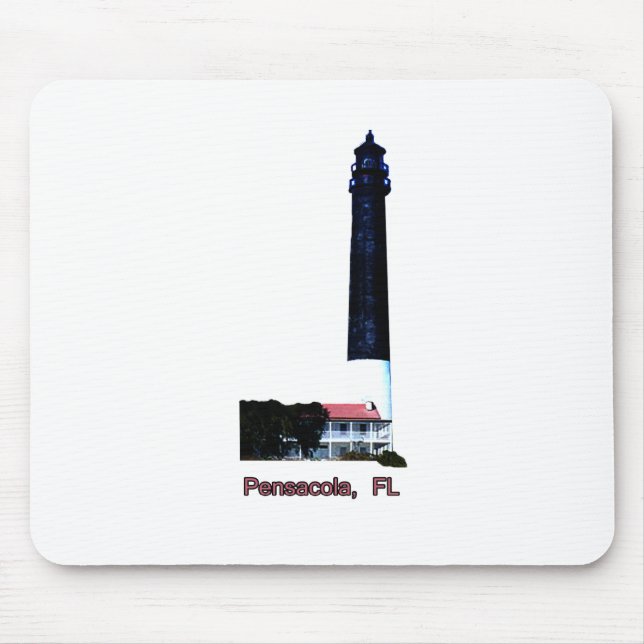 Mousepad Farol de Pensacola FL os presentes de Zazzle do MU (Frente)