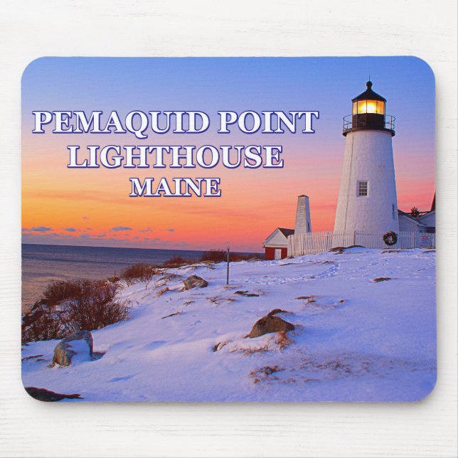 Mousepad Farol de Ponto Pemaquide, Maine (Frente)