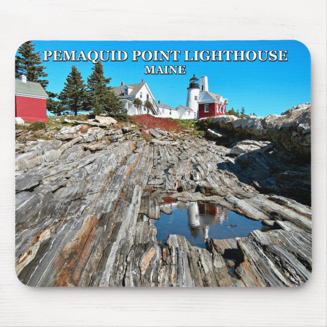 Mousepad Farol de Ponto Pemaquide, Maine (Frente)