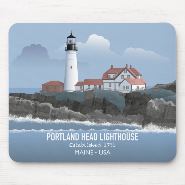 Mousepad Farol de Portland Head (Frente)