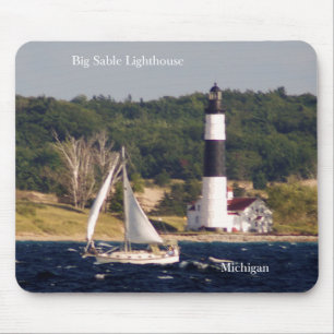 Mousepad Farol de vela grande e porta-malas do barco