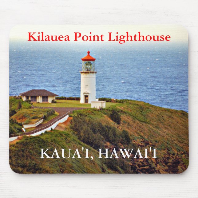 Mousepad Farol do ponto de Kilauea, Kaua'i, Hawai'i (Frente)