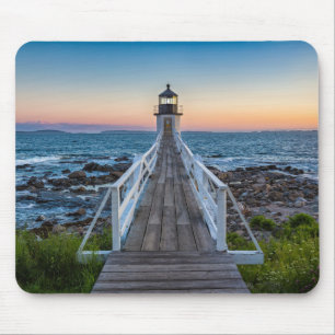 Mousepad Farol do ponto de Marshall no por do sol