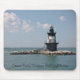 Mousepad Farol do pote café" do ponto de Oriente do "