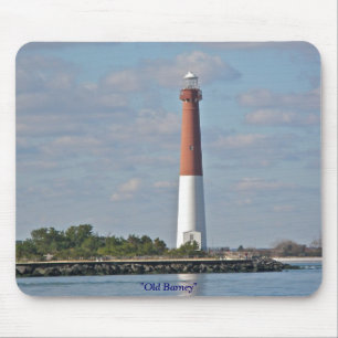 Mousepad "Farol LBI NJ de Barnegat da discussão velha"