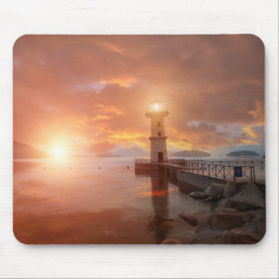 Mousepad Farol no por do sol