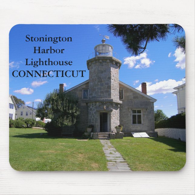 Mousepad Farol Stonington Harbor, Cabeçote de Connecticut (Frente)