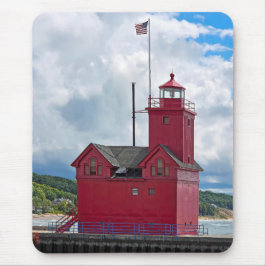 Mousepad Farol Vermelho Grande Holandês Michigan