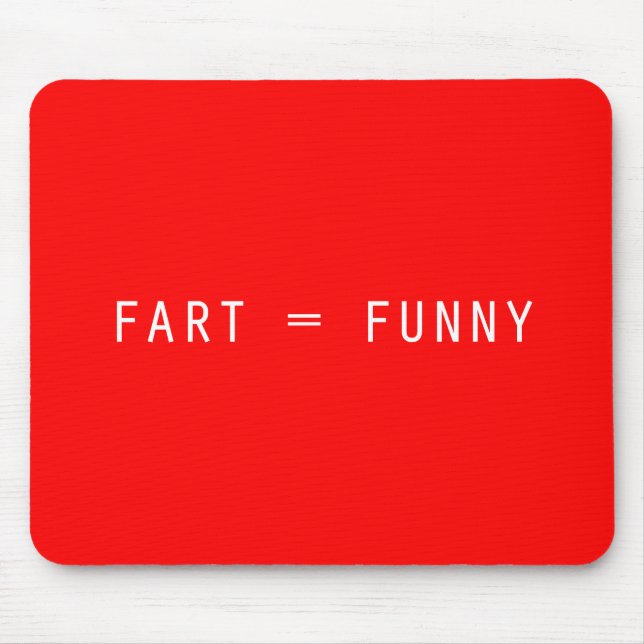 Mousepad Fart = engraçado (Frente)