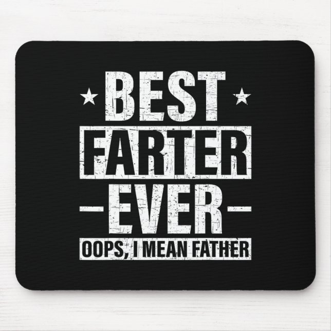 Mousepad Farter Ever Oops Quero Dizer Padre Fart Retro Padr (Frente)
