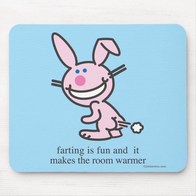 Mousepad Farting é divertimento (Frente)