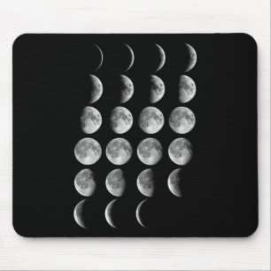 Mousepad Fases da Lua de Leonard Nerdy Ciência Espacial Pre