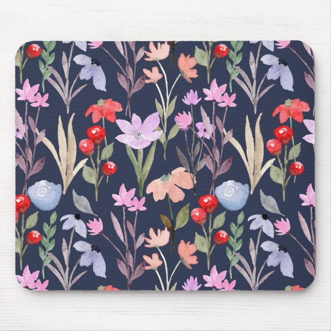 Mousepad Fashion Botânico Padrão da Superfície Floral (Frente)