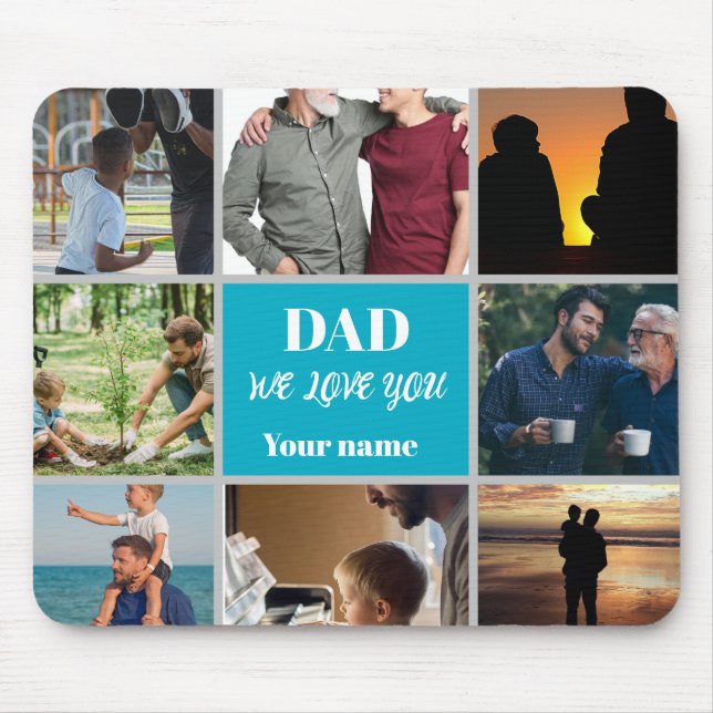 Mousepad Father’s Day Gift for Dad | Custom Photo & Name (Frente)