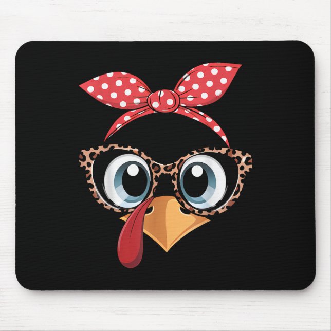Mousepad Fatia de Peru Cabeça de Leopardo Faixa de Cabeça D (Frente)