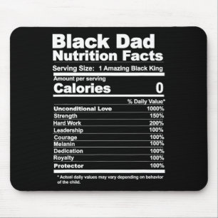 Mousepad Fatos de Nutrição do pai