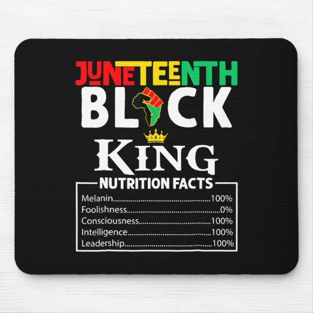 Mousepad Fatos Nutricionais 1865 Rei Negro (Frente)