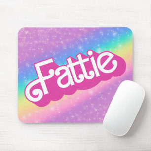Mousepad Fattie Plus Size Rainbow Retro 90's Nostalgia Pink