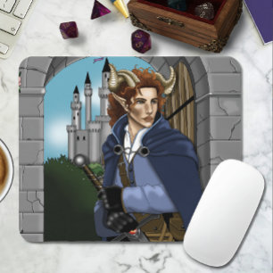 Mousepad Fauno Fae Hornudo Fantasia 