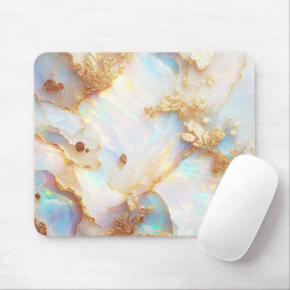 Mousepad Faux Holographic Iridescente Opal Crystal Fantasy
