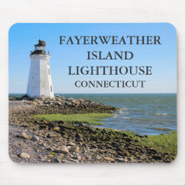 Mousepad Fayerweather Island Lighthouse, Connecticut