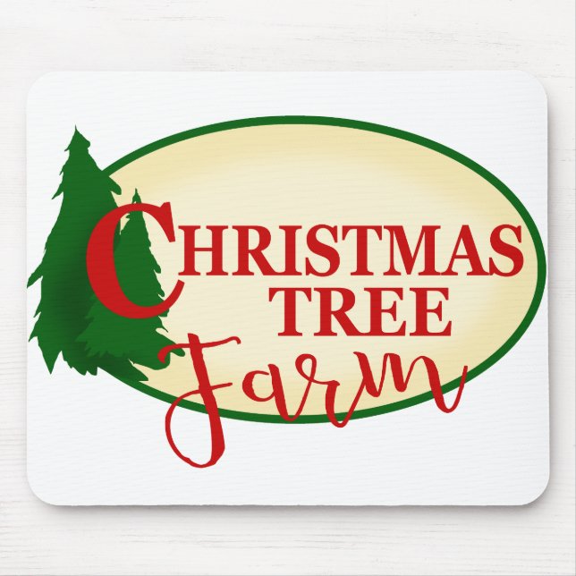 Mousepad Fazenda de Árvore de Natal (Frente)