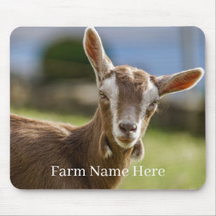Mousepad Fazenda de Cabra Leiteira Toggenburg Personalizada