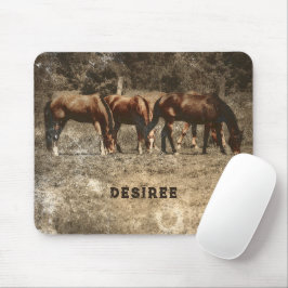 Mousepad Fazenda de cavalos Vintage País Russo Ocidental