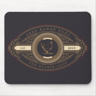 Mousepad fazenda de frango ouro luxuoso