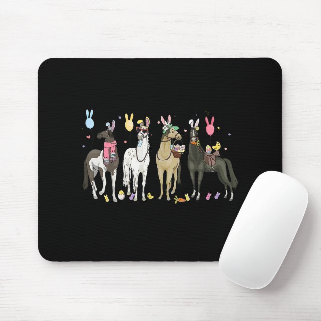 Mousepad Fazenda do Dia da Páscoa Engraçado  Animal Bonito  (Com mouse)