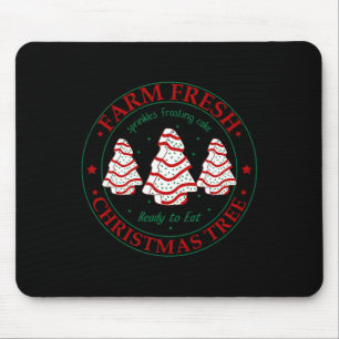 Mousepad Fazenda Fresca de Árvore de Natal Família Xmas Pa