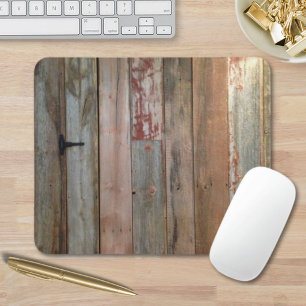 Mousepad fazenda primitiva madeira de casca do país ocident