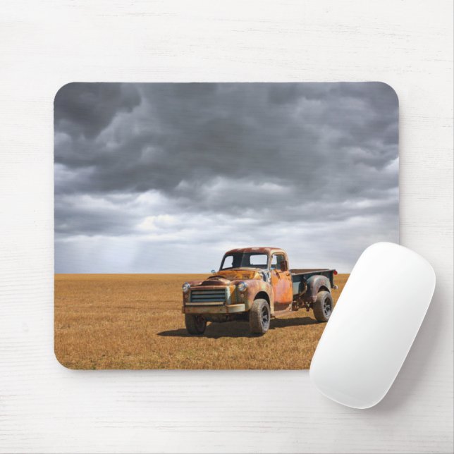 Mousepad Fazendas | Caminhão Antigo no Campo (Com mouse)