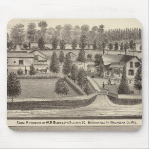 Mousepad Fazendas e residências de WR Blodgett & GC Daubne