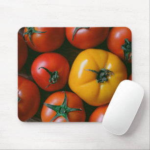 Mousepad Fazendas Tomates vermelhos e amarelos brilhantes