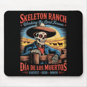 Mousepad Fazendeiro Cowboy Retro Dia Dos Mortos
