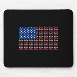 Mousepad Fazendeiro Patriótico 4 De Julho Bandeira American